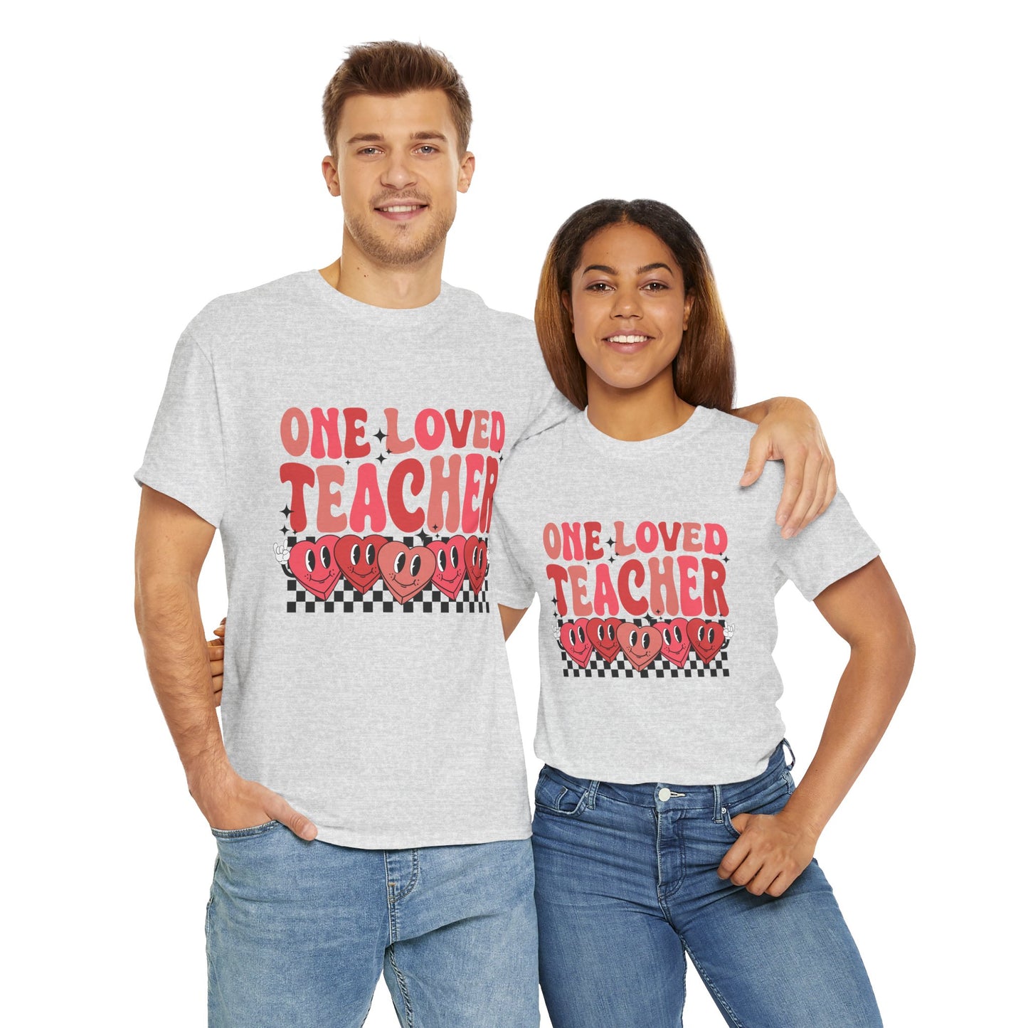 One Loved Teacher Heavy Cotton Tee