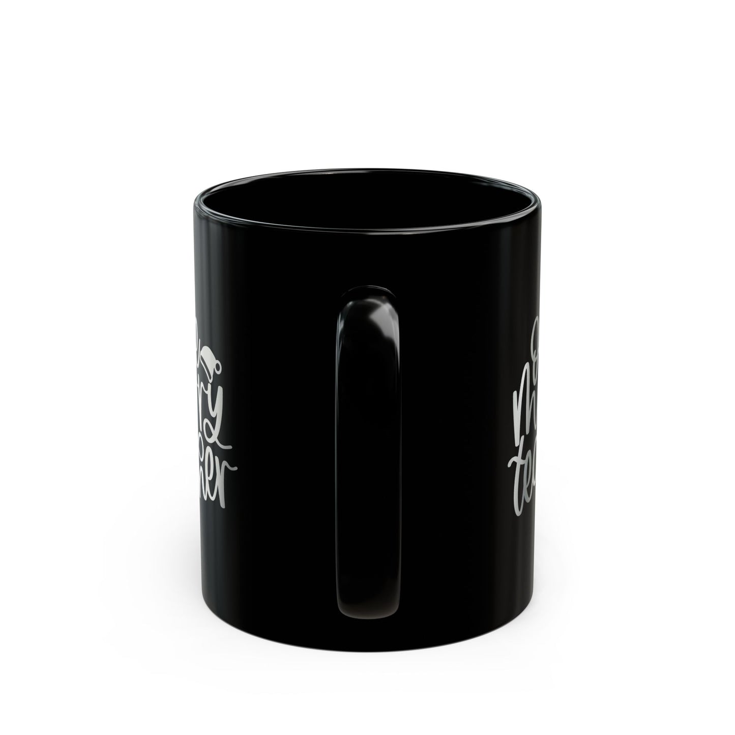 One Merry Teacher - Black Mug (11oz, 15oz)