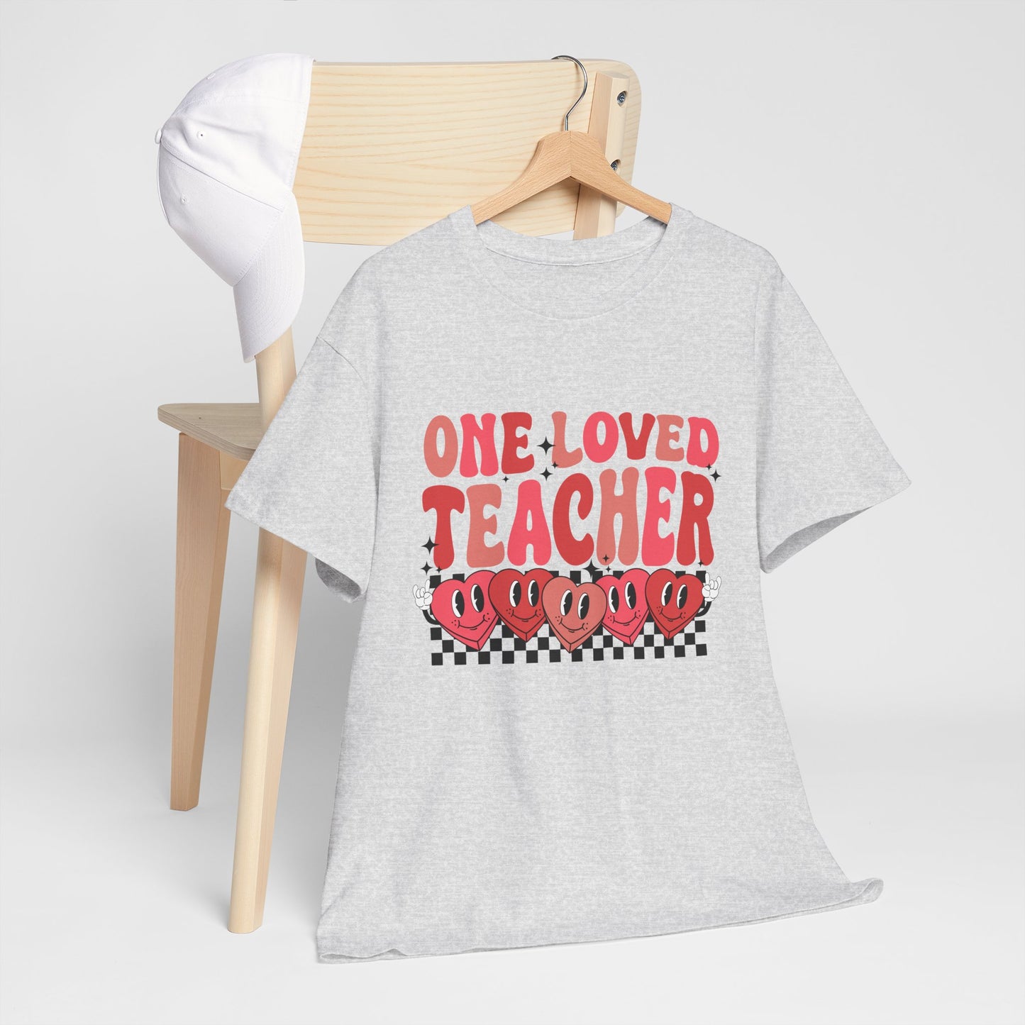 One Loved Teacher Heavy Cotton Tee