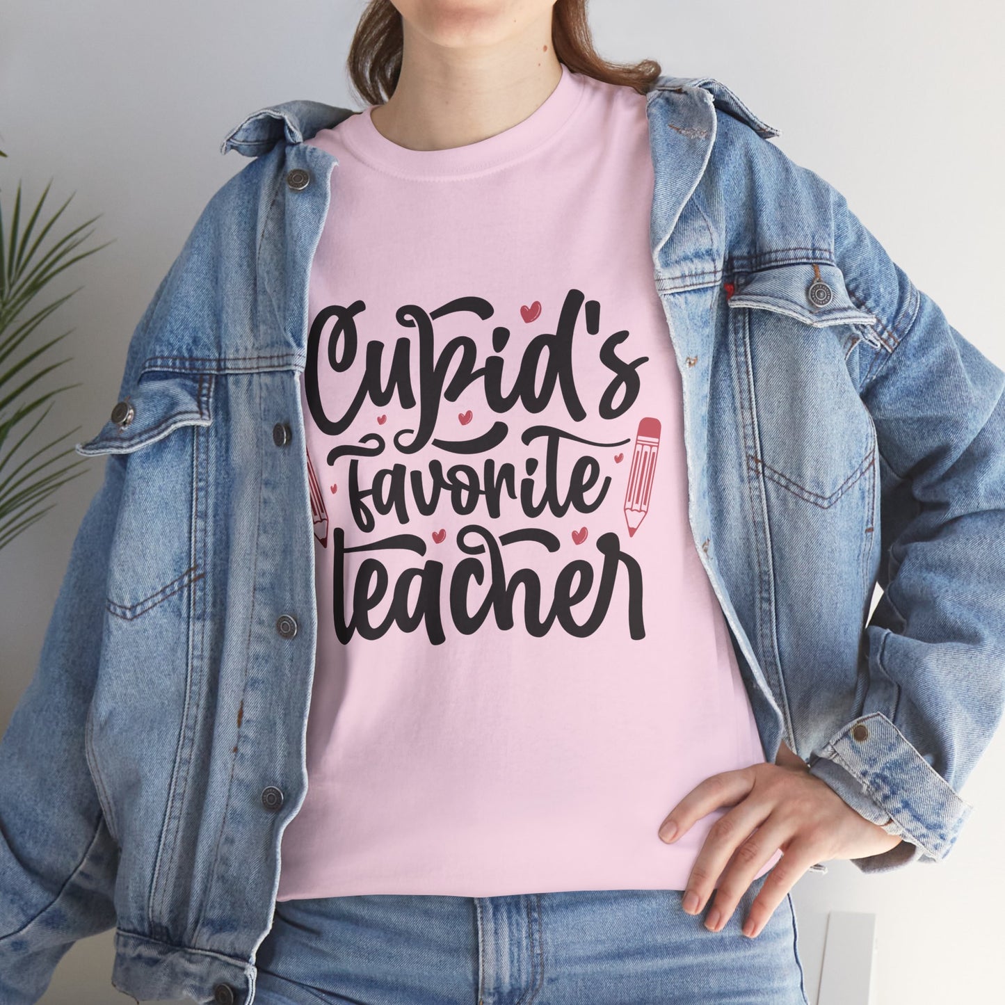 Cupid's Favorite Teacher Cotton Tee