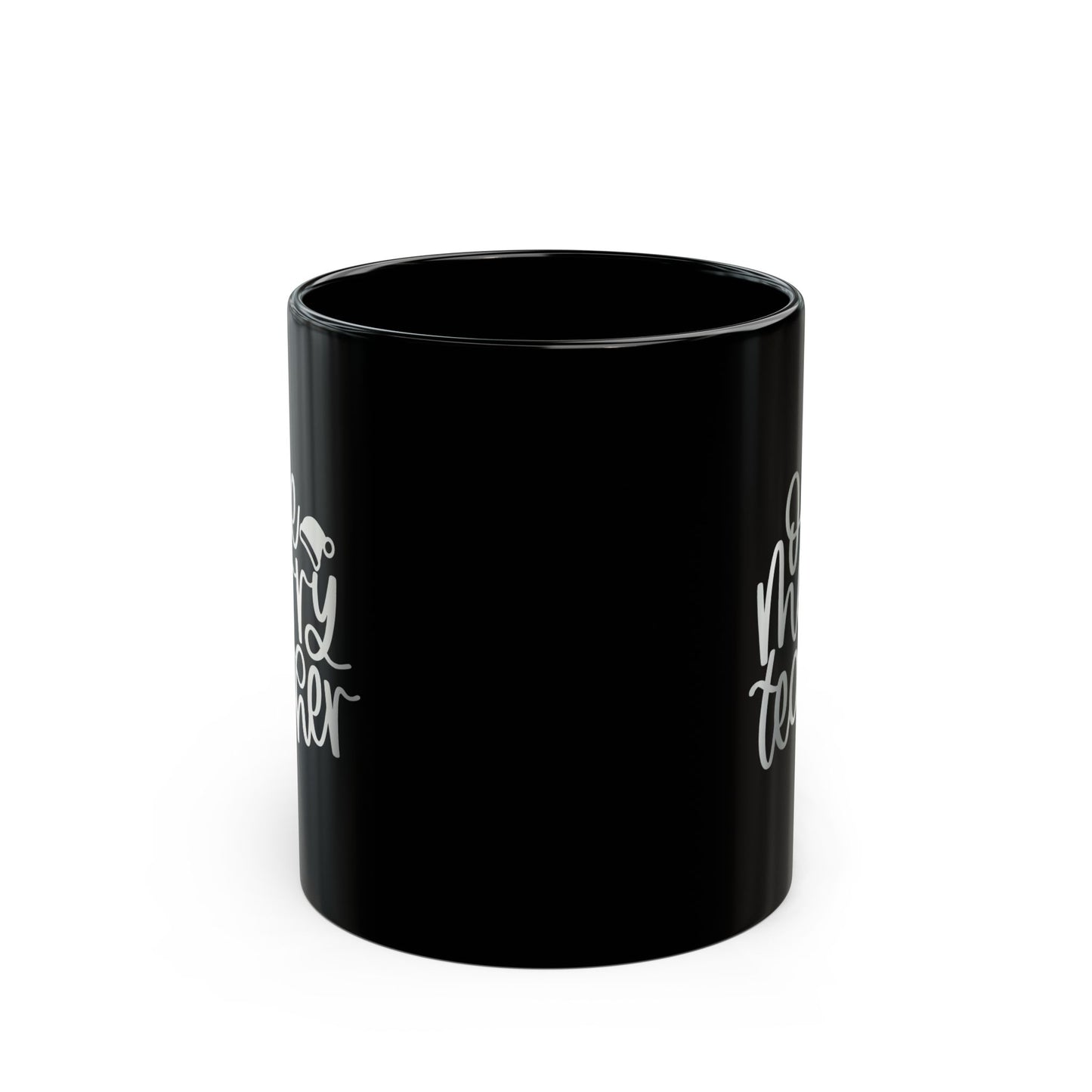 One Merry Teacher - Black Mug (11oz, 15oz)
