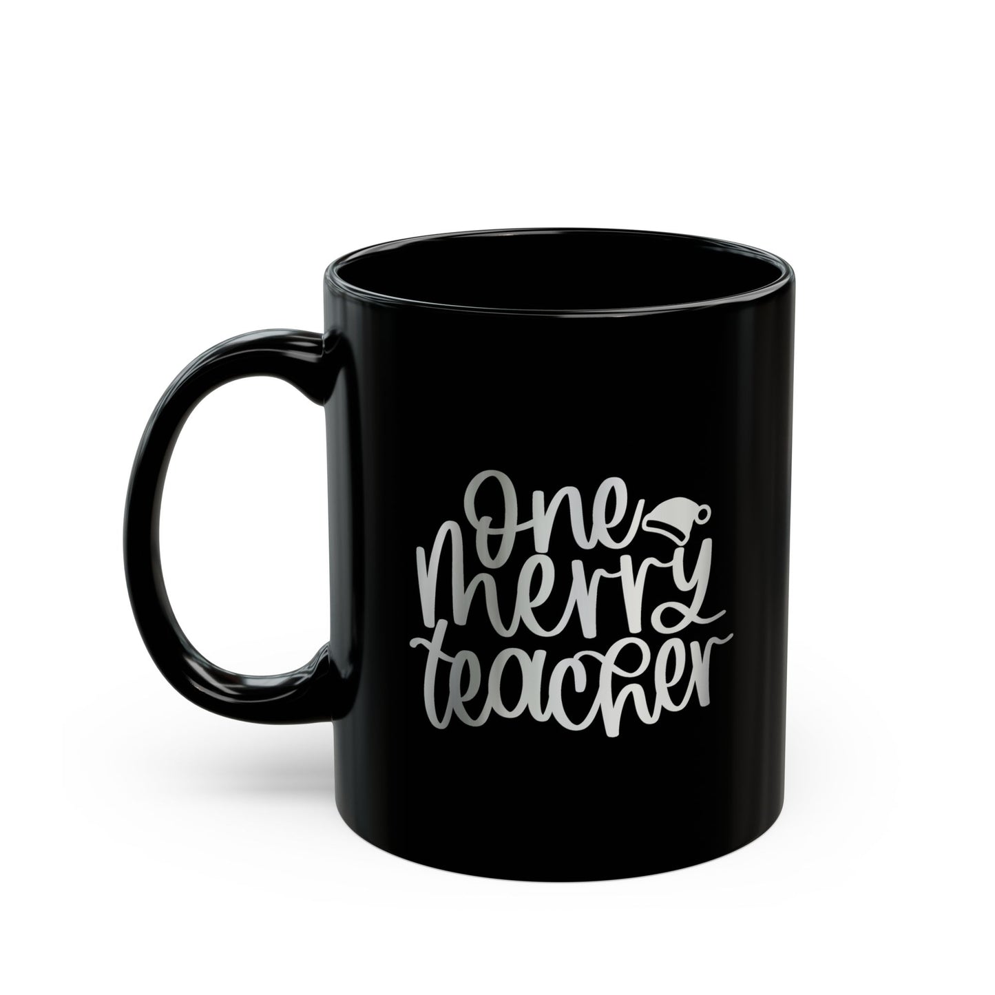 One Merry Teacher - Black Mug (11oz, 15oz)