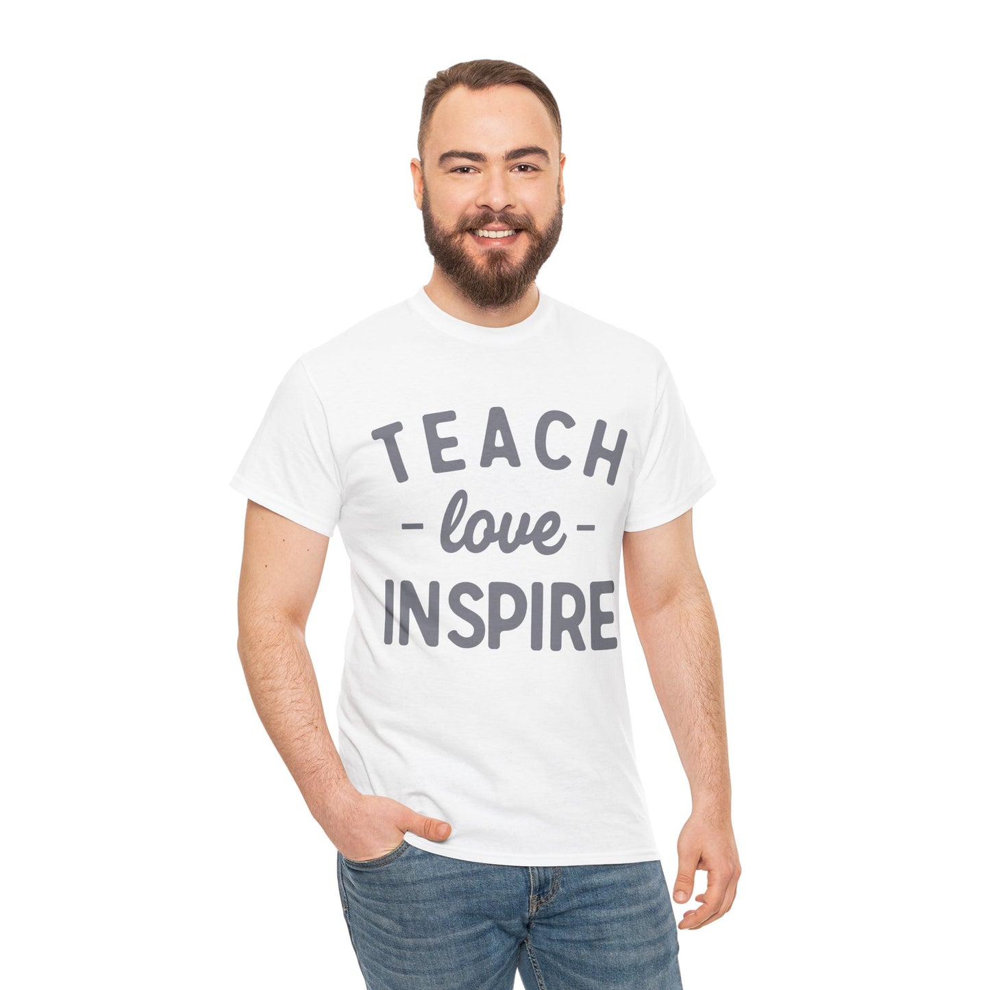 Teach, Love, Inspire Heavy Cotton Tee