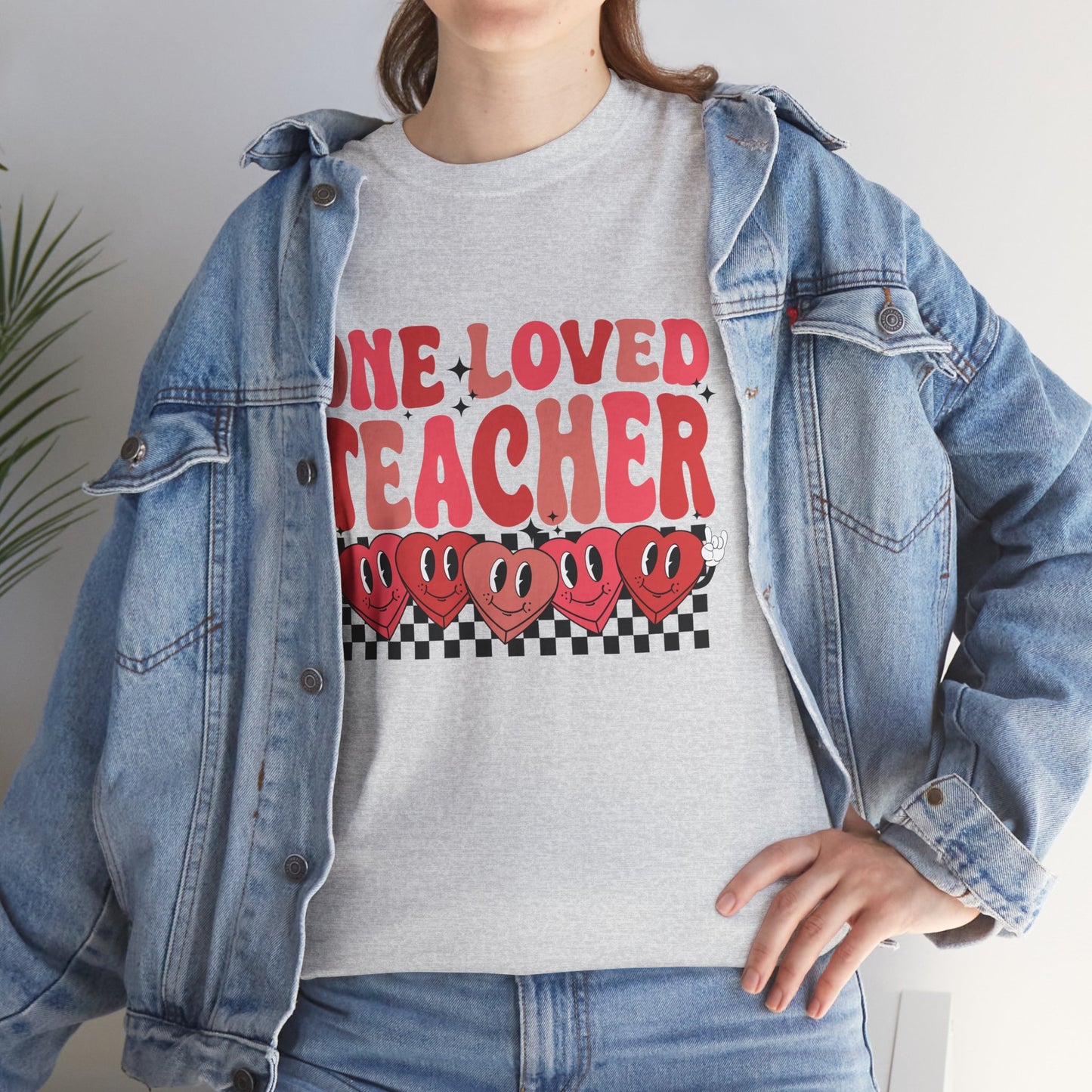 One Loved Teacher Heavy Cotton Tee