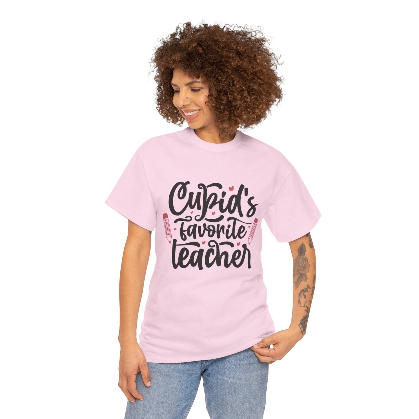 Cupid's Favorite Teacher Cotton Tee