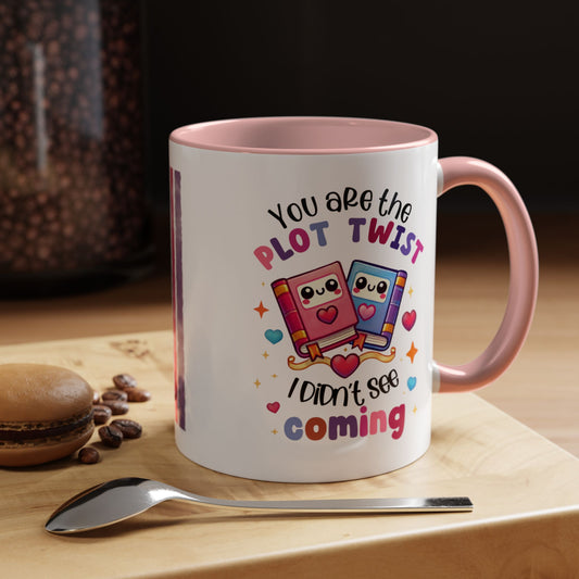 Plot Twist Accent Coffee Mug (11, 15oz)